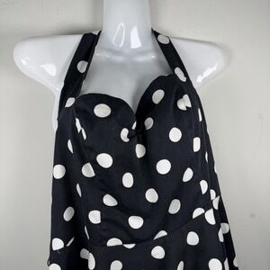 Grace Karin Polka Dot Maxi Dress Womens XXXL Fit Flare Pin Up Rockabilly Retro